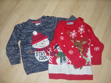 Vianočné pletené svetríky 86, baby club,86