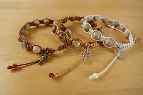 Ruženec desiatok - náramok, 