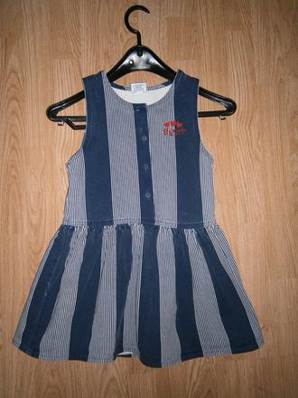 Riflove šaty, šatová sukňa, denim co,128