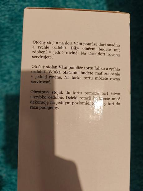 Servírovací stojan otočný pr. 28 cm na tortu, 