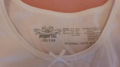 Dievčenské tielko, 3 kusy (122/128, ružová/biela), pepperts,128