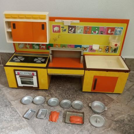 Kuchynka retro plechová., 