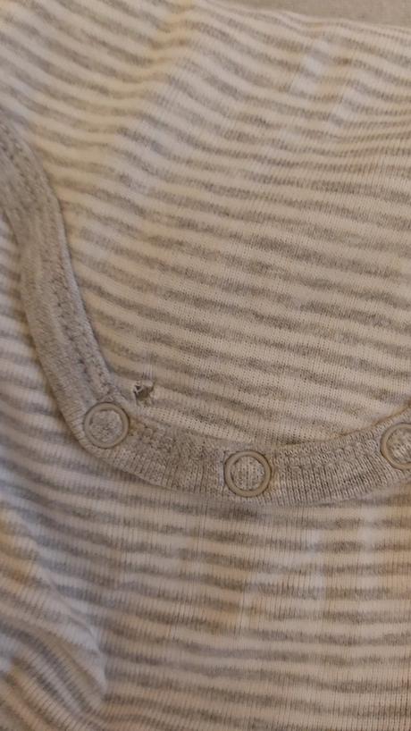 Body pásiky sivé h&m 74, h&m,74