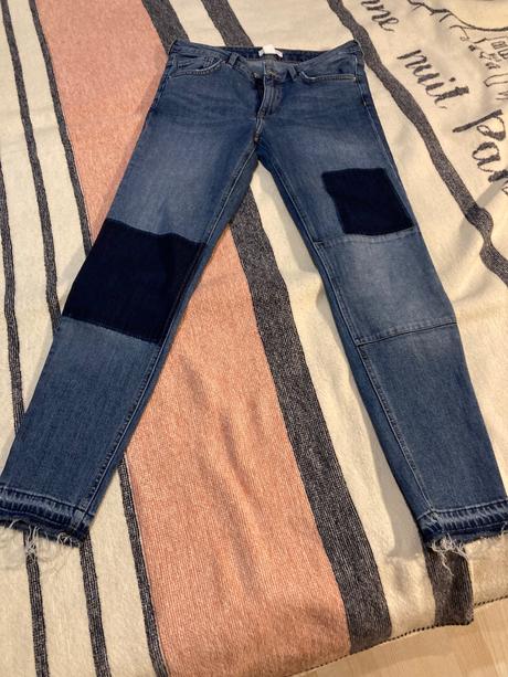 Rifle so zaplatami, h&m,36