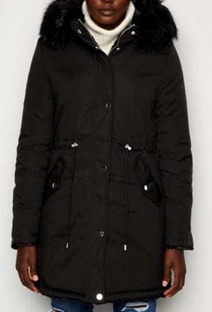 Zimná trištvrťová bunda s kapucňou, v. s/m/l, 38 - s