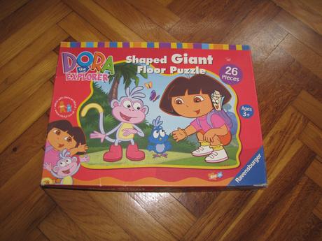 Dora the explorer podlahové puzzle veľké 26 kusov, 