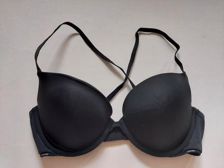 Push up podprsenka calvin klein čierna, calvin klein,75c