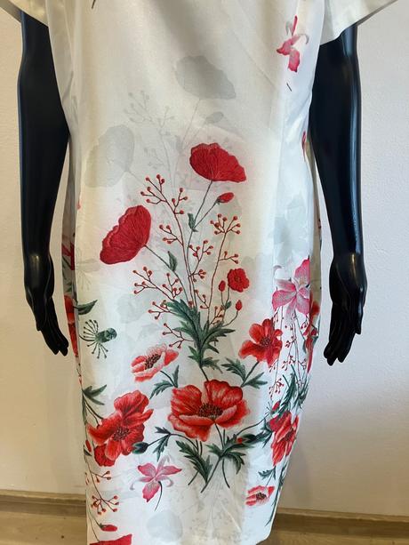 Dámske elegantné šaty kvetované (xxxl), xxxl