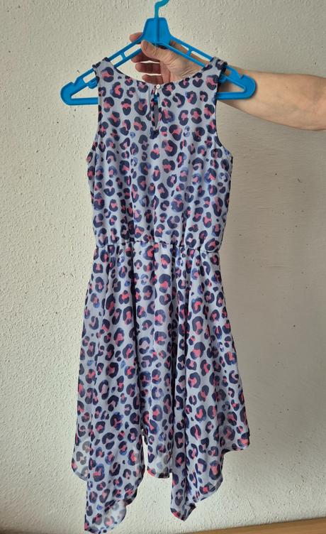 2x fialové šaty, h&m,134