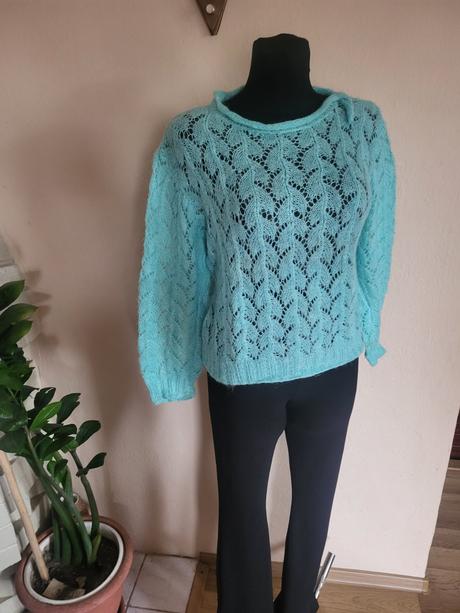 Svetrik l/xl strikovany - pleteny - rucna praca, l