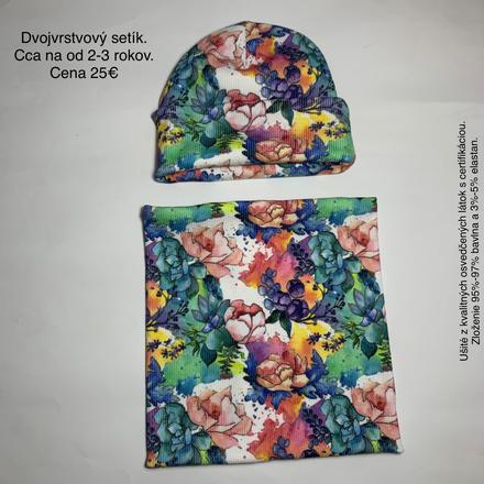 Set, čiapka a nákrčník, 86 - 122