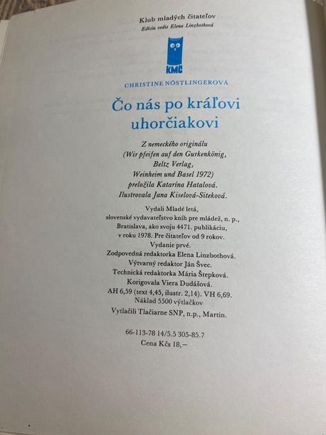 Čo nás po kráľovi uhorčiakovi christine nöstlinger,