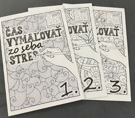 Cas vymalovat zo seba stres 1.,2.,3., 