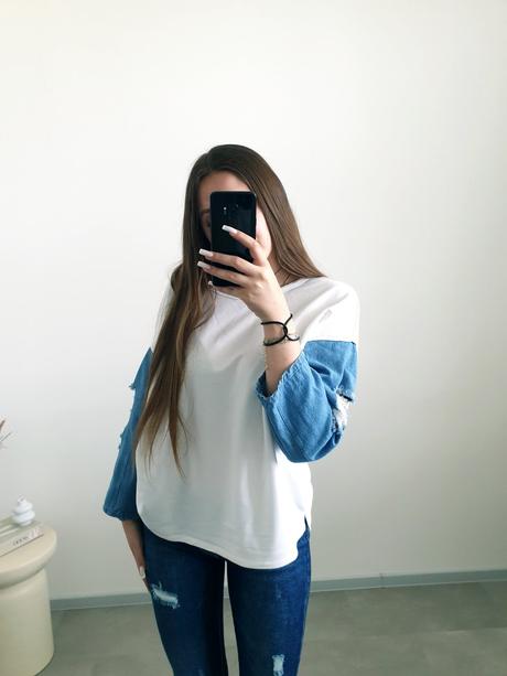 Top s rifľovými rukávmi, reserved