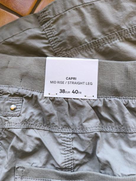 Trojštvrťové nohavice, c&a,38