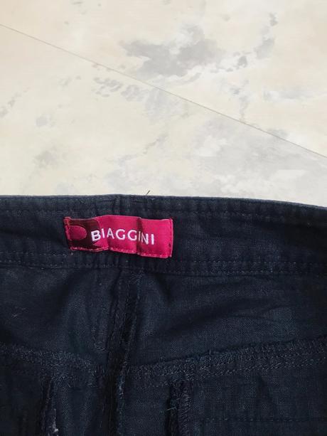 3/4 ľanové nohavice, 38