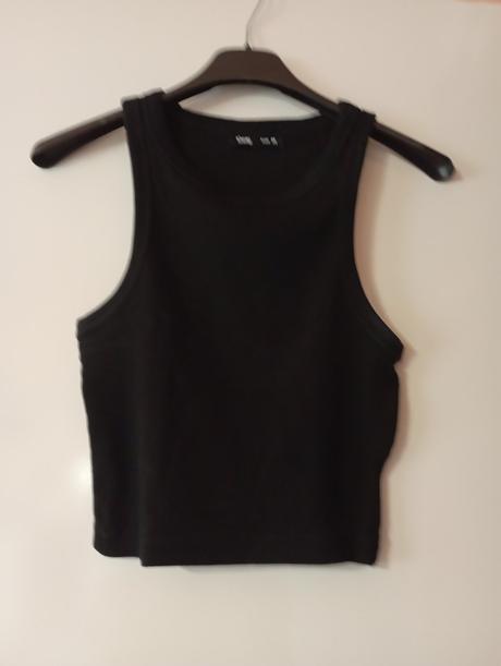 Čierny crop top, sinsay,m