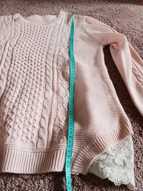Bledoružový teplučký pulovrík vel.m/l, m
