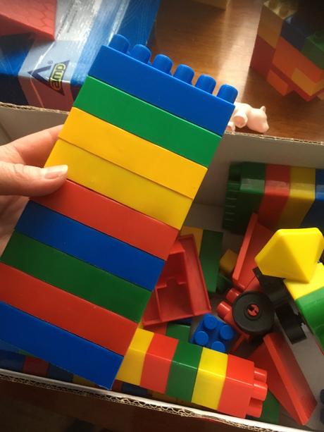 Stavebnicové kocky 85ks,