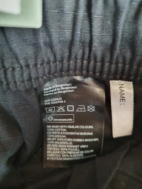 Čierne nohavice hm 164, h&m,164