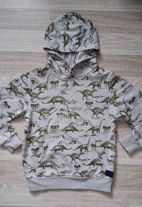Mikina dinosaury 3ks vel. 134/140 h&m a f&f, h&m,134