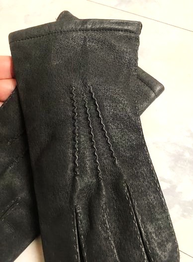 Kožené zateplené rukavice, l