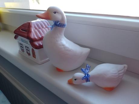 Keramika húsky a domček,