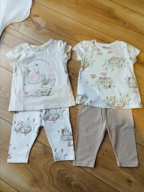 2x tričko+3/4 nohavice veľkosť 80, 80