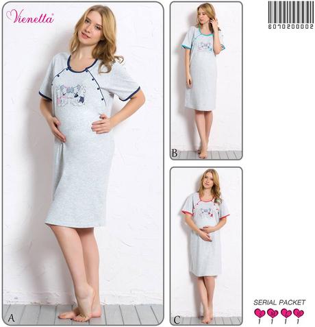 Materská nočná košeľa bavlnená, vienetta secret,l - xxxl