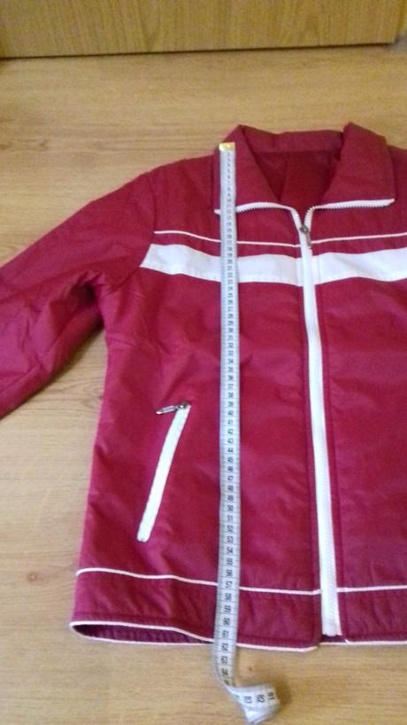 Červená prechodná bunda (nová), 36 / m
