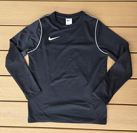 Zateplené chlapčenské čierne tričko s dlhým rukávo, nike,146