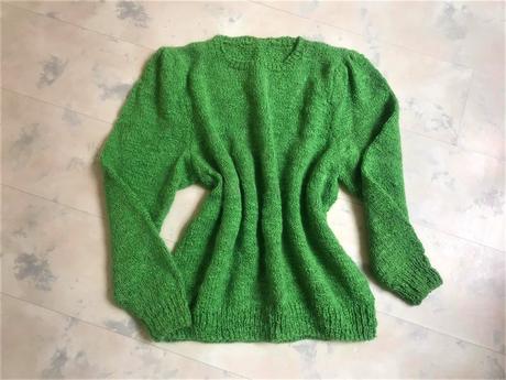 Pletený buklé pulóvrik, xl