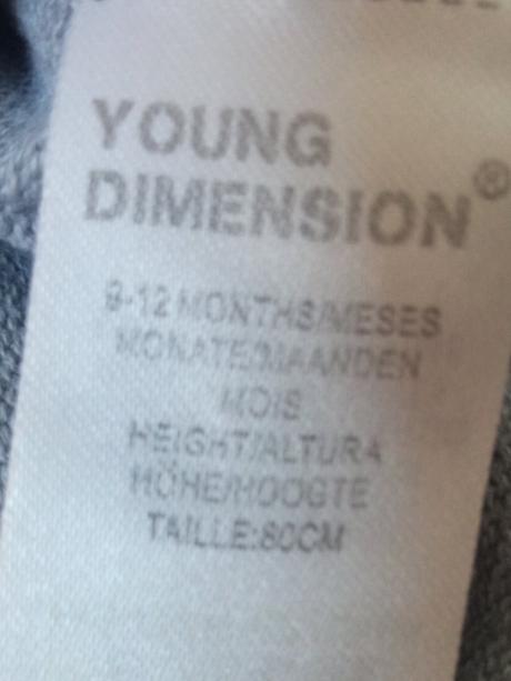 Dievčenský sivý svetrík so zajačikom a flitrami, young dimension,80