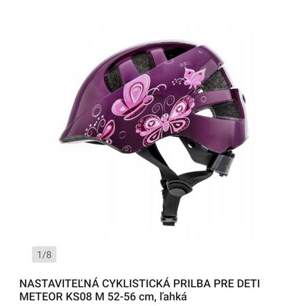 Nová cyklistická prilba 52-56cm, m