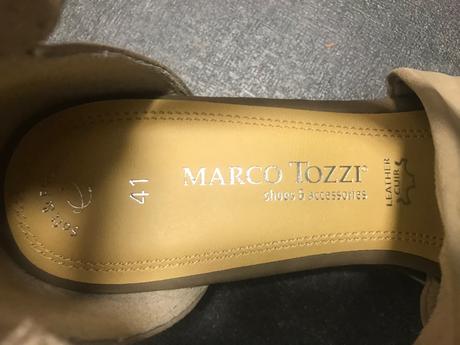 Letné koženné sandále, marco tozzi,41