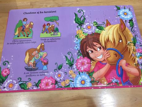 Puzzle kniha poníky,