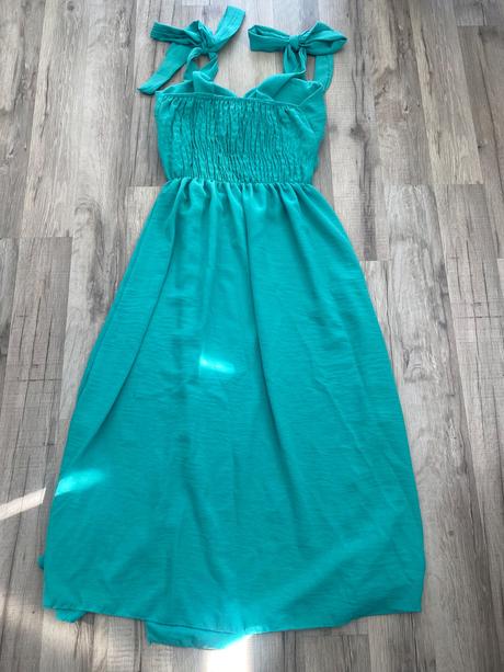 Tyrkysové letné šaty, s