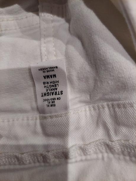 Biele tehotenske rifle, h&m,xl