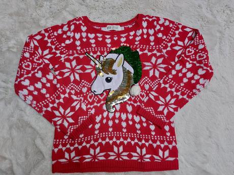 Vianočné pulóvre, h&m,134