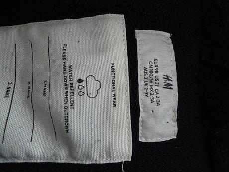 Zimna bunda, h&m,98