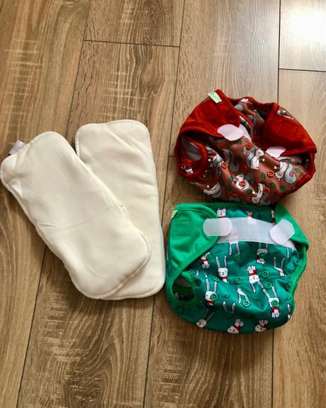 2ks opakovane použiteľné plienky, 