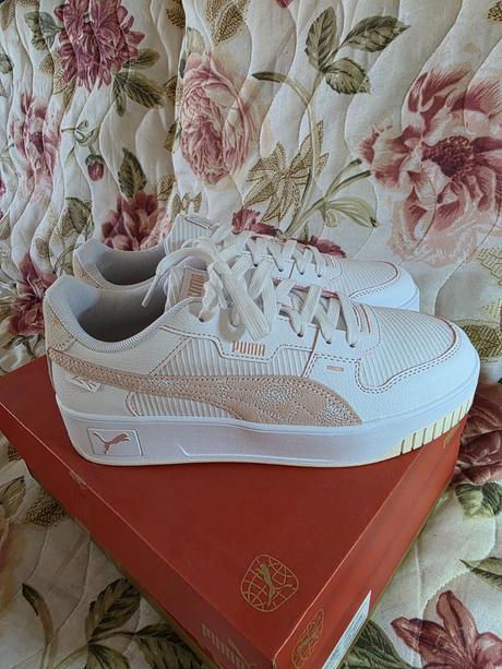 Puma  carina street lux - tenisky - puma white-ros, puma,39