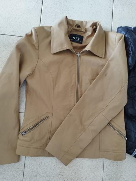 Koženka + bundicka gratis s,m, m