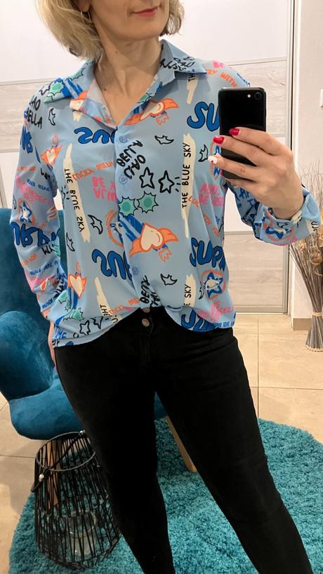 Dámska vzorovaná blúzka (uni), l / m / s