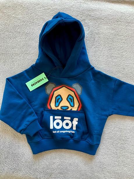 Mikina s nápisom loof zn. loowfat, 92