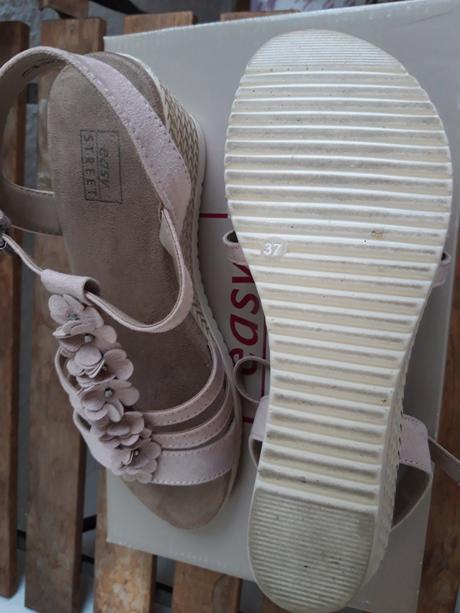 Sandále púdrovej farby 37, deichmann,37