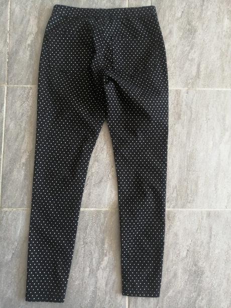 Sexi bodkované džínsy elastické v36,s,164, 164