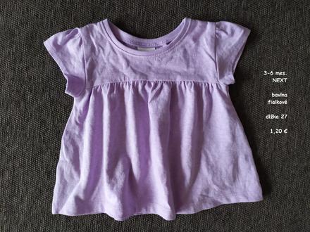 Tričko 3-6mes., next,68