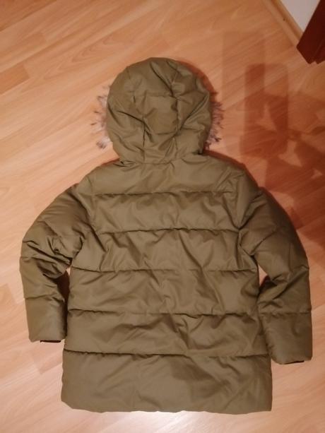Zelená zimná bunda, zara,152