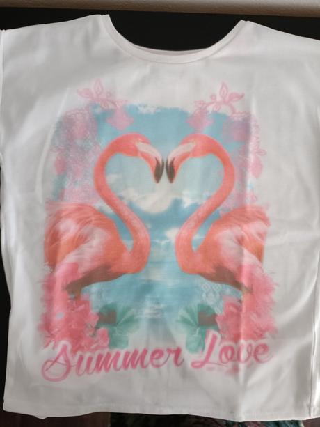 Tričko s plameniakmi, f&f,140